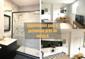 #7 Appartement pour 5 personnes près du métro L9